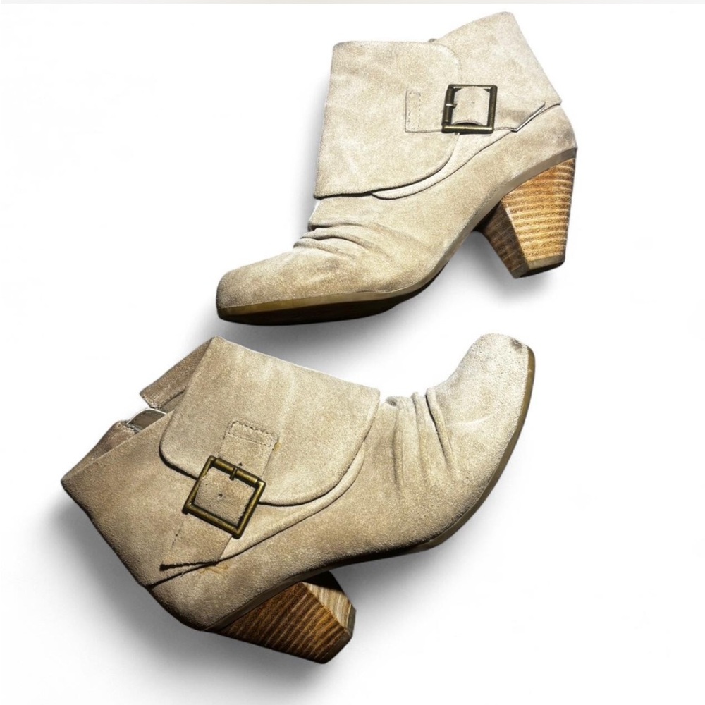 Beige Ankle Booties